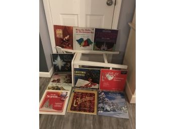 Vintage Christmas Vinyl Album Record Collection