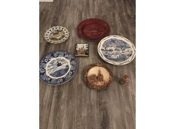 Vintage Collection Of Plates And Items