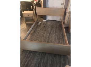 Amazing Full Size Bed Frame And Matching End Table Mid Century Modern By Mengel Furniture