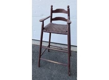 Splint Weave Seat High Chair