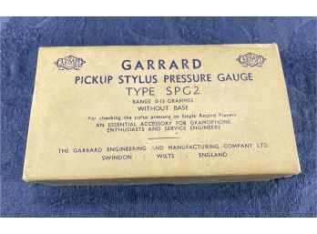 Garrard Pickup Stylus Pressure Gauge Model SPG2