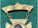 1904 Knights Templar 29th Triennial San Francisco Hartford, Conn. Commandery Medal George Washington.