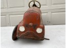 Vintage Metal Fire Chief Pedal Car. All Original. Missing One Wheel. Perfect For Restoration.