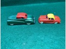 Lot Of 63 Vintage Plastic And Metal Cars And Trucks. Lapin, Wannatoys, Renwal, Marx, Ideal, Plasticville.