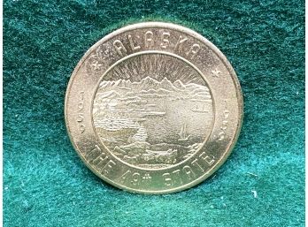 Vintage 1959 Alaska The 49th State Trade Coin.