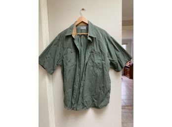 Vintage Carhartt Green Short Sleeve Shirt Size XL 100 Cotton. In Excellent Pre-owned Condition.