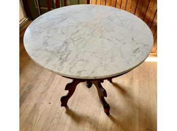 Victorian Style Marble Parlor Table