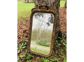 Antique Hand Carved Wooden Framed Mirror