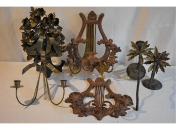Decorative Iron/Metal Wall Candle Holders