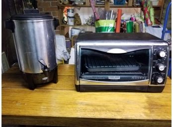 West Bend Party Perk And B&D Toaster Oven