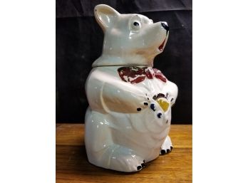 Vintage 1940s McCoy Tuxedo Bear Cookie Jar #3