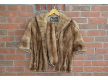 Vintage Lerners Furs Mink Shawl And Scarf