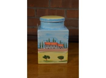 Beautiful Large Cossimo Primo Hand Painted In Italy Cookie Jar