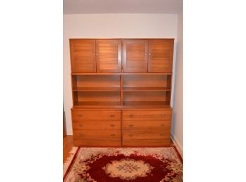 Six 6 Piece Modular Unit Including Two 2 Chest Of Drawers, Bookcases And Cabinets