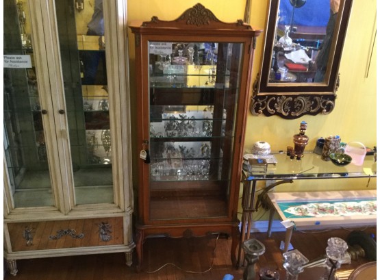 Vintage Cherry  Louis XV Style Cabinet, Retail $675