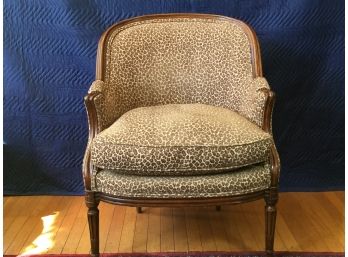 French Bergere In Leopard Upholstery