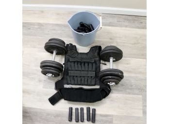 Dumbbells And Fitness Gear Weight Vest