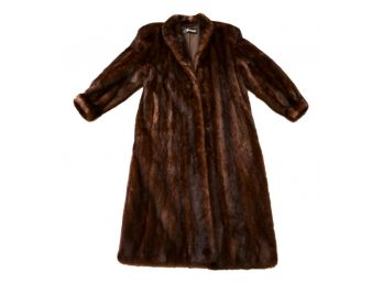 Furrari Luxurious Genuine Mink Full Length Coat