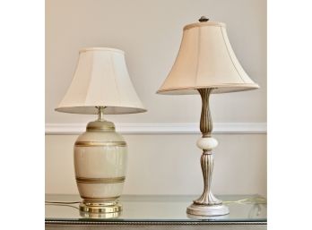 Two Elaborate Classic Table Lamps