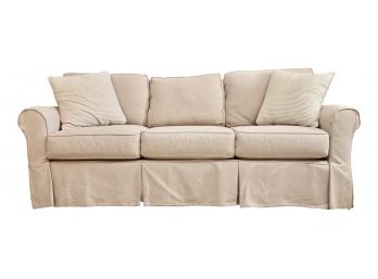 Country Willow Kelsey Roll Arm Slipcovered Sofa (Retail $3,978)
