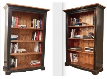 Set Of Two SGBK By Camlen Wood Bookcase (Books Optional)