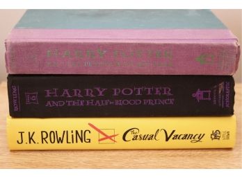 First American Edition Harry Potter Books + First Edition J.K. Rowling, The Casual Vacancy