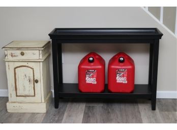Two Midwest Five Gallon Spill Proof Gasoline Containers And More