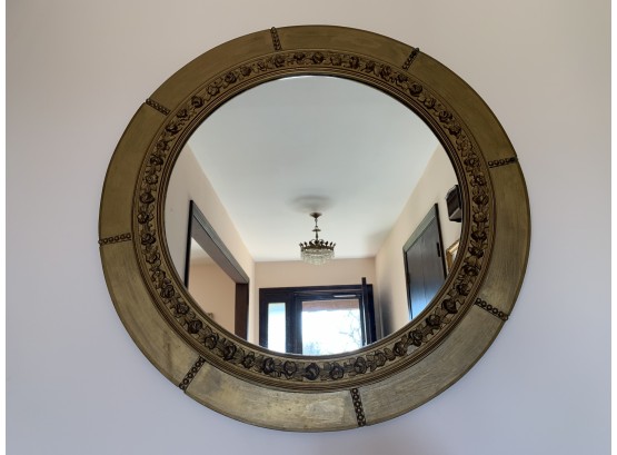 Large Heavy Round Mirror