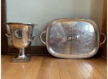 Two Vintage Silver Plated Trophies
