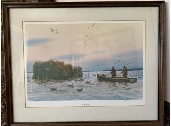 Custom Framed Numbered Print 'Puttin' Out' By William Redd Taylor (American, 1938-2018)