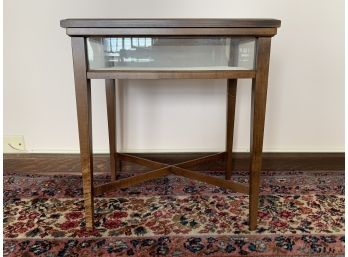Brandt Furniture Company Wood Shadow Box Side Table