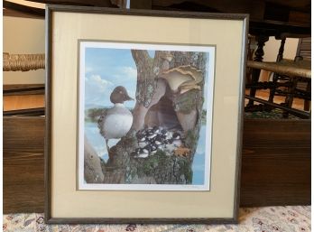Limited Edition Print Of Loons By Nancy Kelley (American 20th C.)