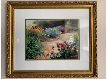 Framed Lithograph 'To The Garden' By Natalie Levine (American, 20th/21st Century)