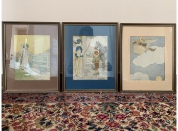 Three Framed Children’s Prints By Blanche Fisher Wright