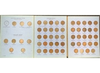 Indian Head Cent Collection In Album