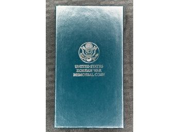 1991 Korean War Memorial Proof Silver Dollar