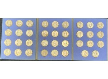Complete Set Of Franklin Half Dollars 1948 -1963