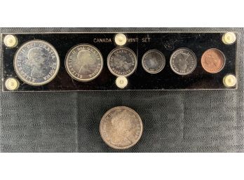 1964 Canadian Mint Set & 1966 Silver Dollar