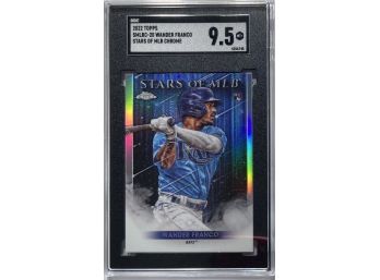 Wander Franco RC 2022 Topps 'Stars Of MLB' Chrome - GRADED SGC MT 9.5