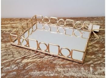 Brass And Glass Cocktail Tray