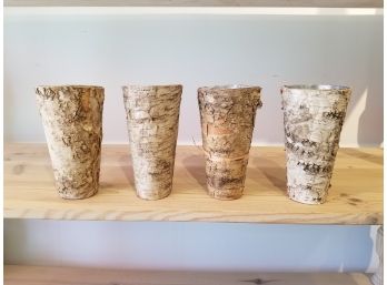 Decorative Birch Bark Vases