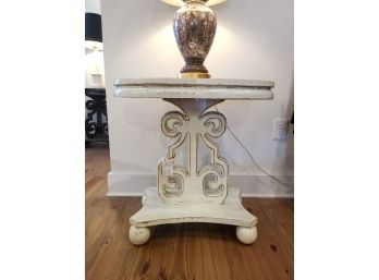 Chinese Side Table - White