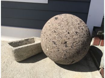 Carved Granite Sphere And More