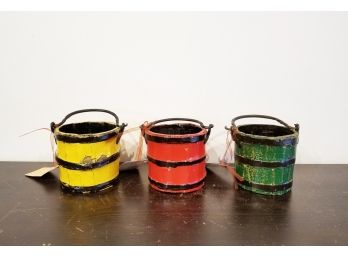 Set Of Decorative Chinese Buckets