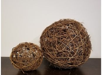 Decorative Twig Spheres