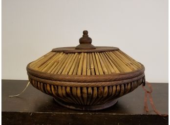 Chinese Lidded Basket - Large