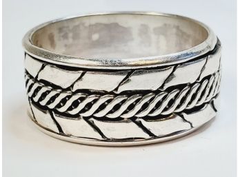 Large  Sterling Silver 2 Layered  'spinner' Ring