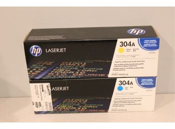 New HP Laserjet 304A Yellow & Cyan Print Cartridges