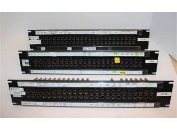 Three ADC Pro Patch Patchbay Rack Mount PPI 2224RS-75N BK