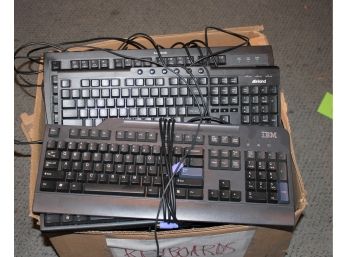 Huge Mixed Lot 15  Wired Computer Keyboards